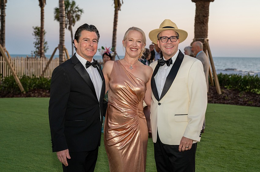 Steve Rouner, Ariane Dart, and Asolo Producing Artistic Director Peter Rothstein
