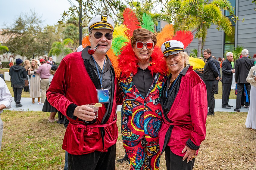 Tom Koski, Ringling President Larry Thompson and Sherry Koski