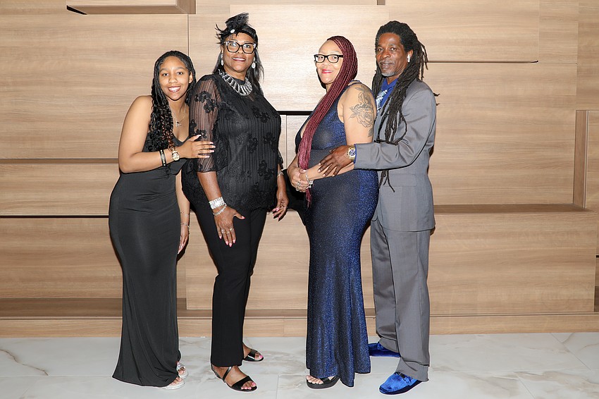 Malycia Andrews, Rosemary Gainey, Alecia Collins-Andrews and Karmeele Gulley.