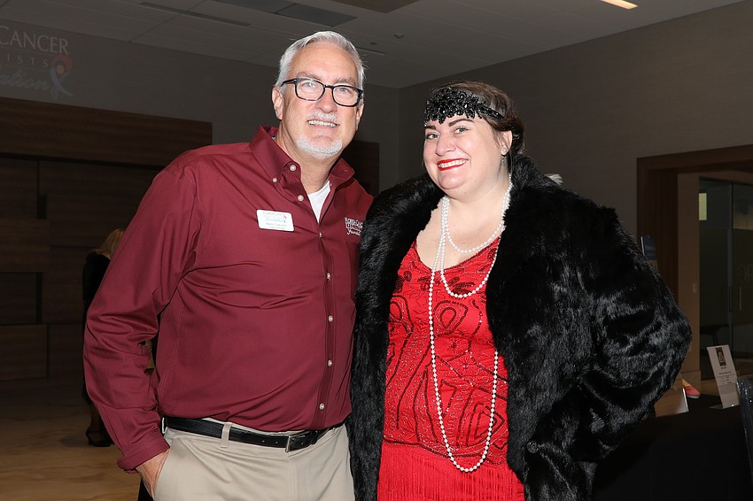 Florida Cancer Specialists Foundation Event Manager Brian Garnant with Development Manager Diana Hunter
