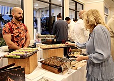 Paul Grothouse of Cirque St. Armands, a new luxury resort opening this month, dishes up sweets at Taste and Tunes of the Keys.