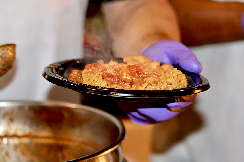New Orleans inspired cuisine was one of the hot dishes of the night.