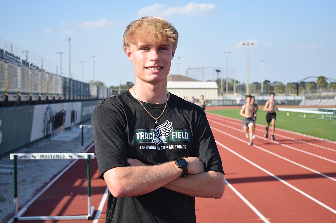 Lakewood Ranch High senior Jonathan Leatt currently ranks ninth in the 800-meter run in 4A Region 3 after posting a 2:01.09 on Feb. 28.