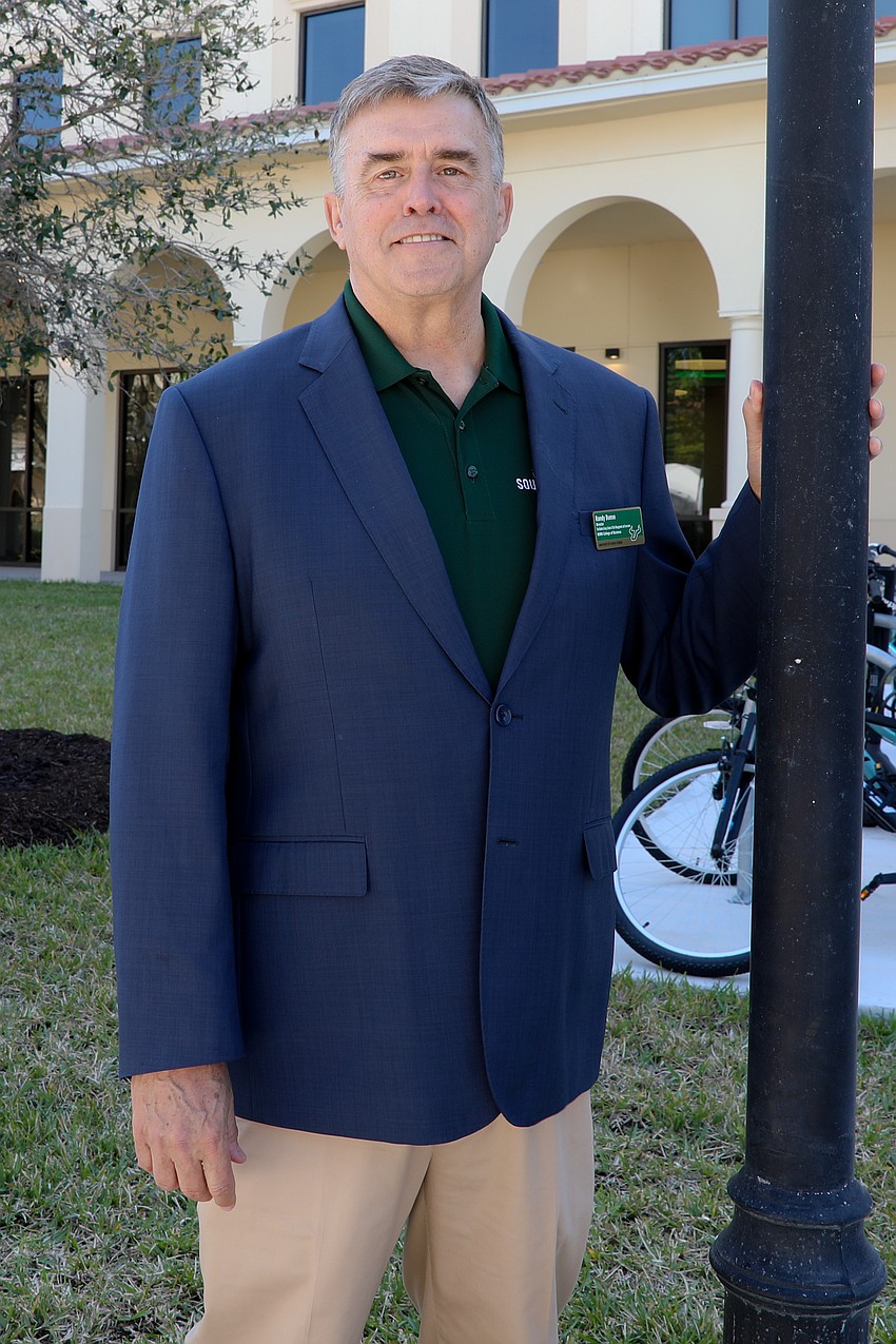 Randy Dumm enjoys USF's 30th annual Brunch on the Bay on March 2.