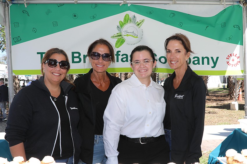 Liza Pappas, Terri Syros-King, Isabella Amadeo serve up deliciousness from The Breakfast Company.