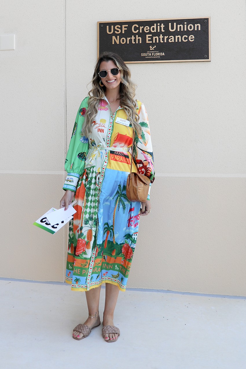 Hallie Young is ready to nosh at USF's 30th Brunch on the Bay.