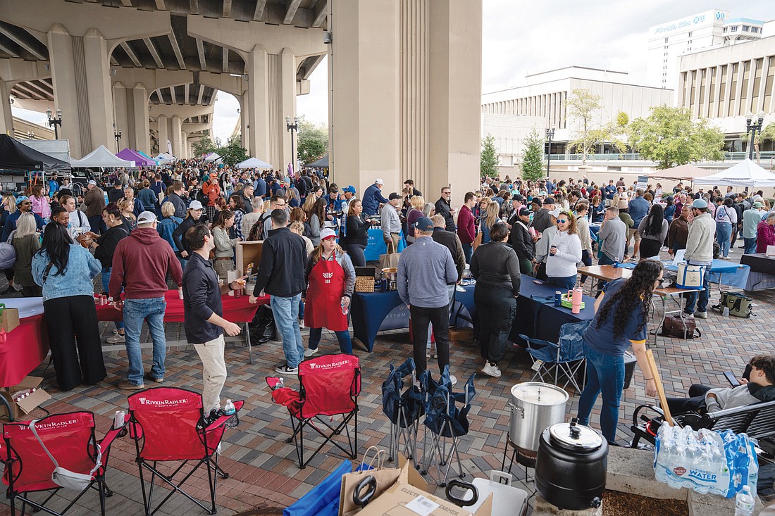 A crowd turned out for the annual Jacksonville Bar Association’s Young Lawyers Section Chili Cook-off on Feb. 22 at the Riverside Arts Market under the Fuller Warren Bridge in Riverside.