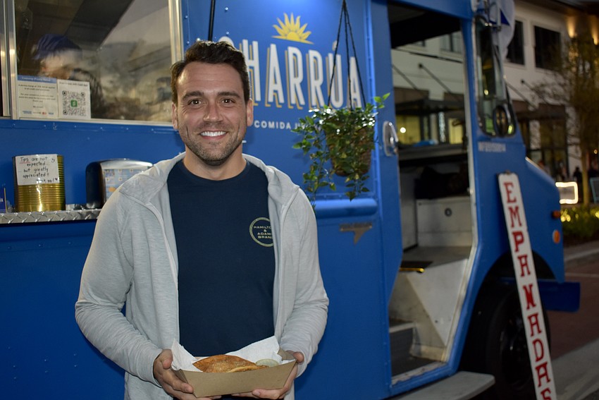 Kris Rose is in Lakewood Ranch visiting family. The Washington, D.C. resident stopped by the Charrua truck for some empanadas.