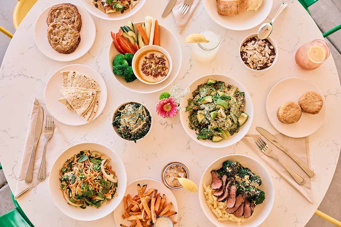 Salads, bowls and wraps are on the menu at Flower Child.