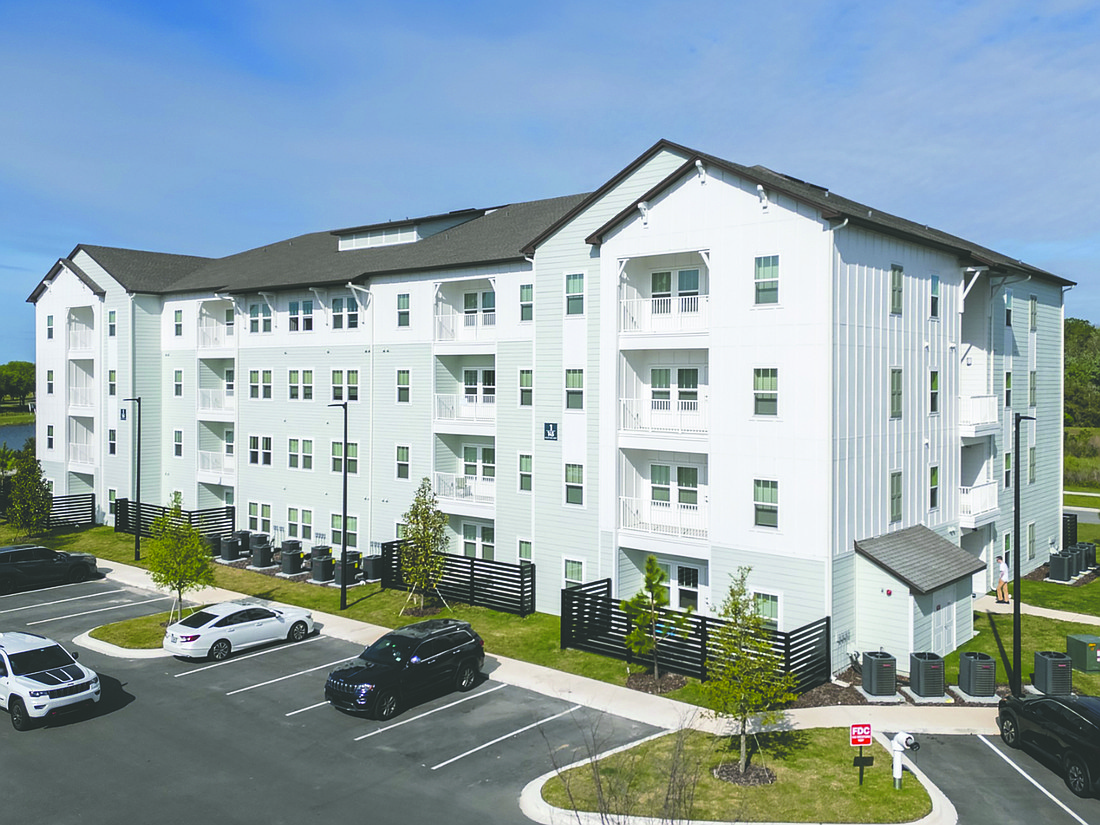 The 280-unit Eight Winds apartments in St. Augustine sold Feb. 26 for $59 million. The community is at 50 Wexford Way off north International Golf Parkway about 1 mile east of Interstate 95 and World Golf Village. Tampa-based DeBartolo Holdings bought it through Eight Winds Property Owner LLC. The community, built as Bannon Lakes, was completed in 2024 and comprises a clubhouse and seven four-story buildings.