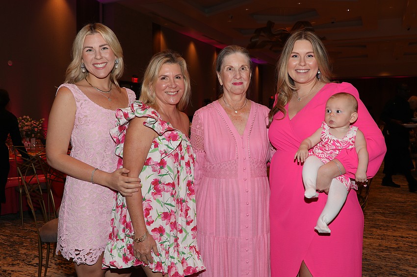 Five generations of Karp women: Taylor, Mom Tammy, Grandmom Susan, Sarah and Baby Lana