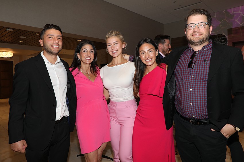 Justin Najmy, Barbara Najmy, Riley Lewellen, Brittany Lambiris and Billy Najmy