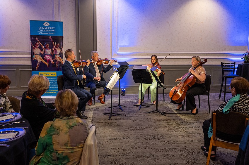 Sarasota String Quartet Dan Jordan, Chris Takeda, Natalie Helm and Stephanie Block