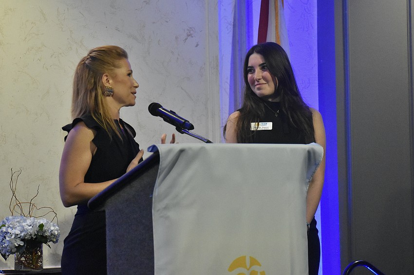 Megan Leaf introduces senior Shailee August.