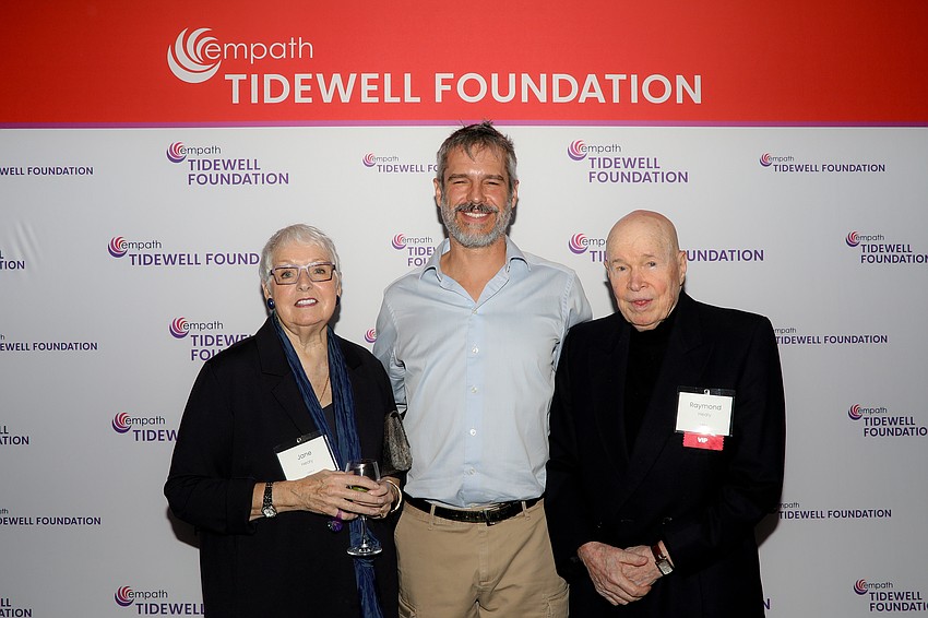 Jane Healy, Dr. B.J. Miller and Art Rogers attend the VIP event.