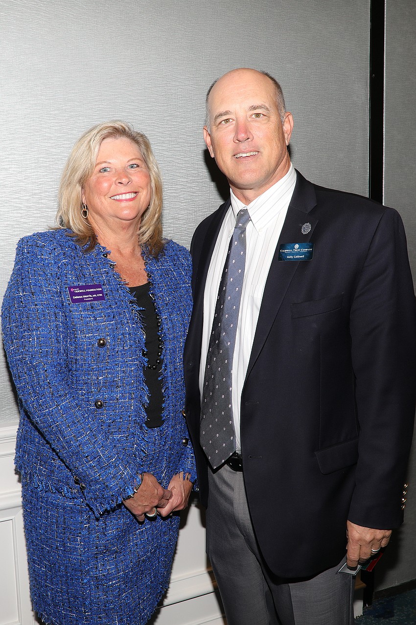 Empath Tidewell Foundation President Delesa Morris and Exclusive Signature Sponsor Kelly Caldwell from the Caldwell Trust Co.