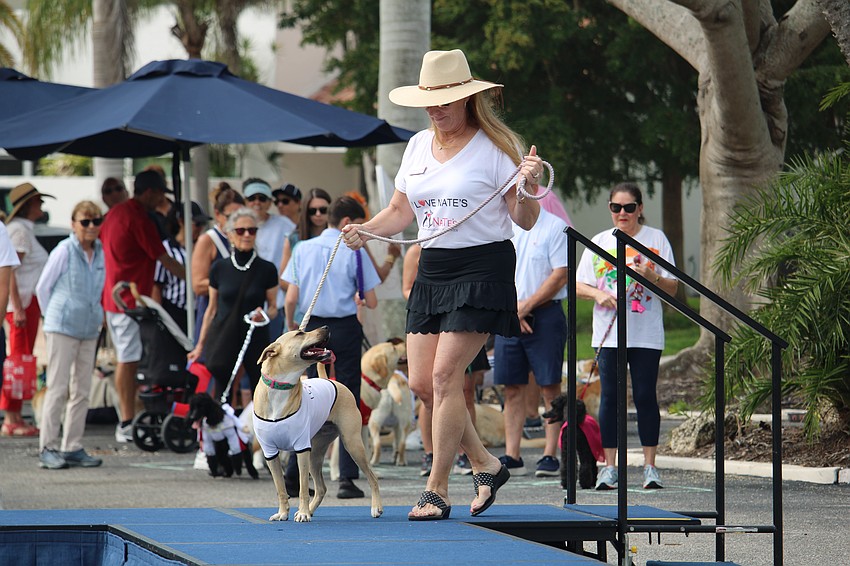 Tess hits the runway with Suzanne Yerdon.