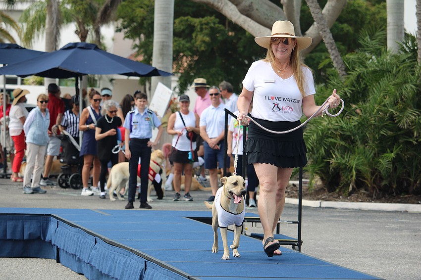 Tess hits the runway with Suzanne Yerdon.