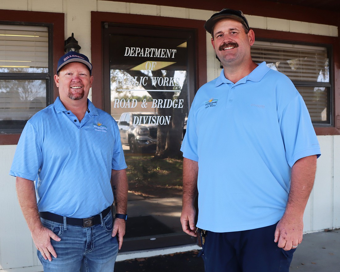 Volusia County Road and Bridge supervisors Shawn McKlem and Adam Cozier. Courtesy photo