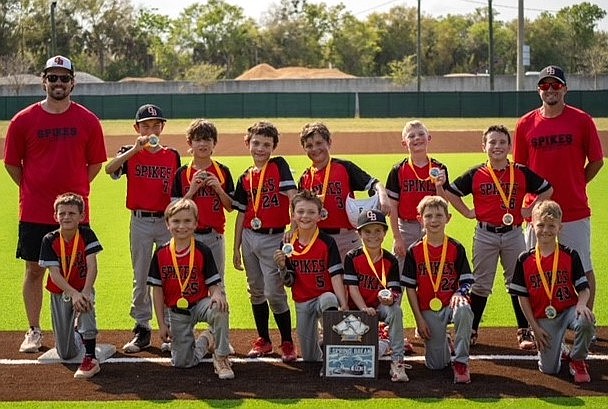 The Ormond Beach Spikes 9U team won the Greater Orlando Baseball Spring Break Classic on March 9 in Sanford. Courtesy photo