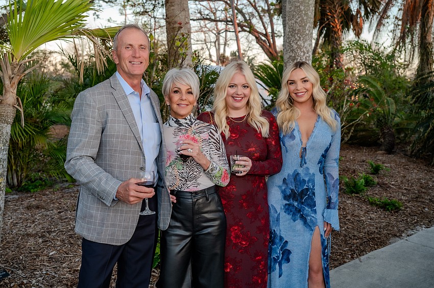 Jim and Linda Stallings with Madison Ahles and Ali Stallings