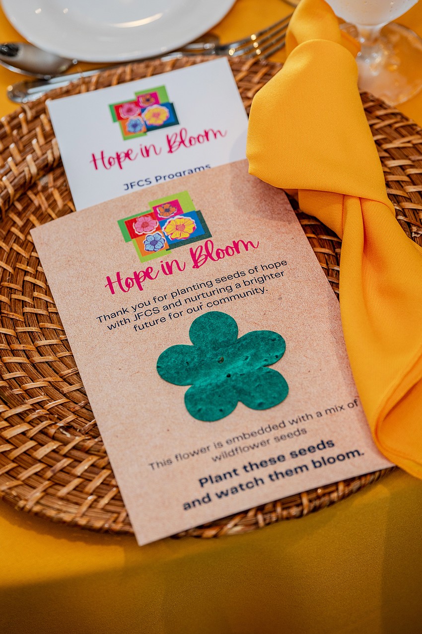 The Hope in Bloom program includes a packet of seeds for each guest.