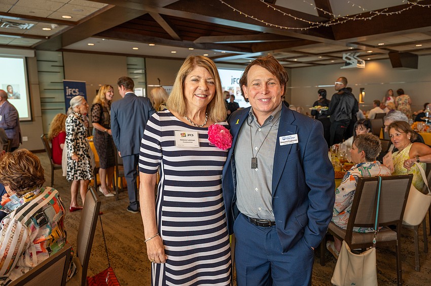 JFCS CEO Helene Lotman and Shepard Englander