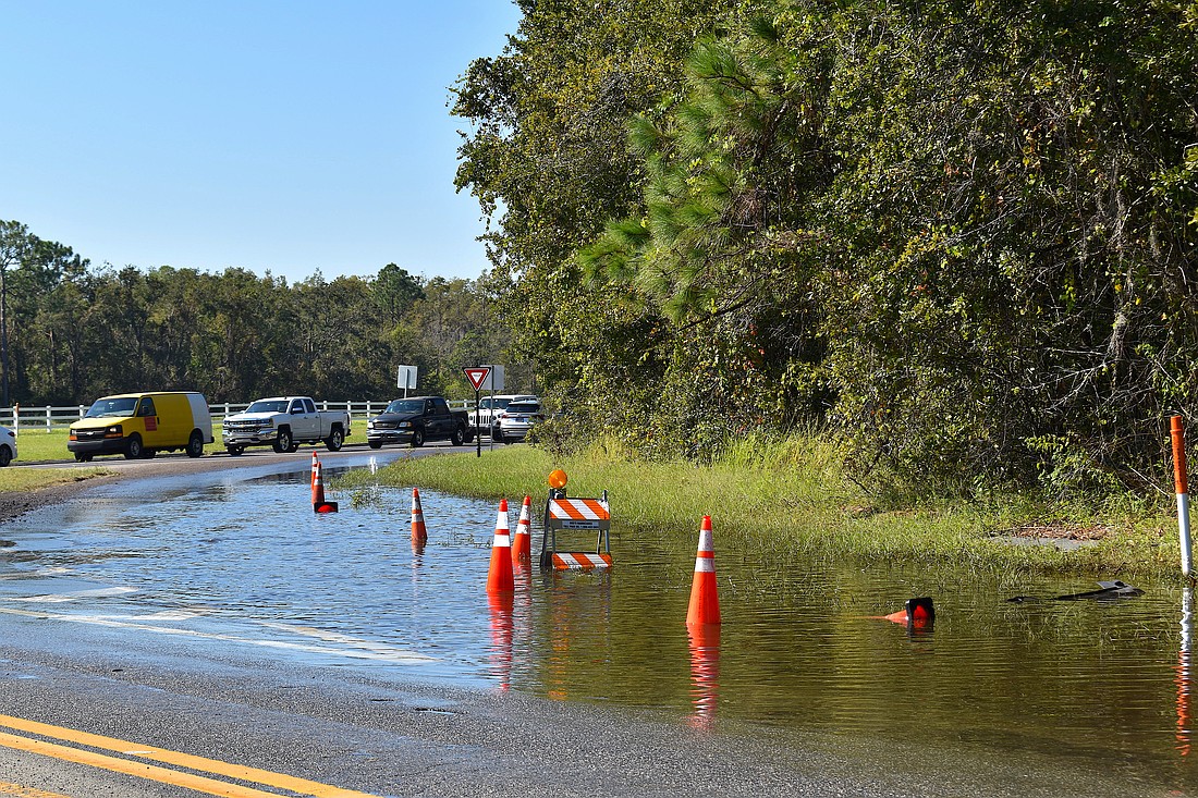 Reams Road was closed for 16 days in 2022 following Hurricane Ian.