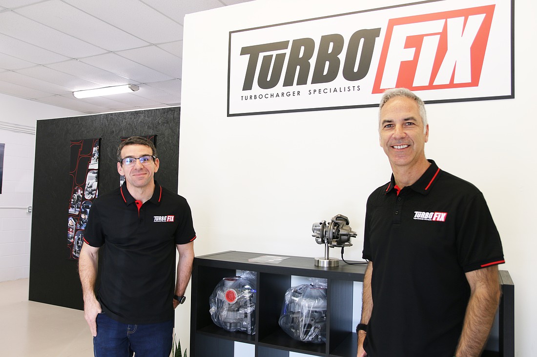 Daniel Marquez and João Barbosa, owner of Turbo Fix. Photo by Jarleene Almenas