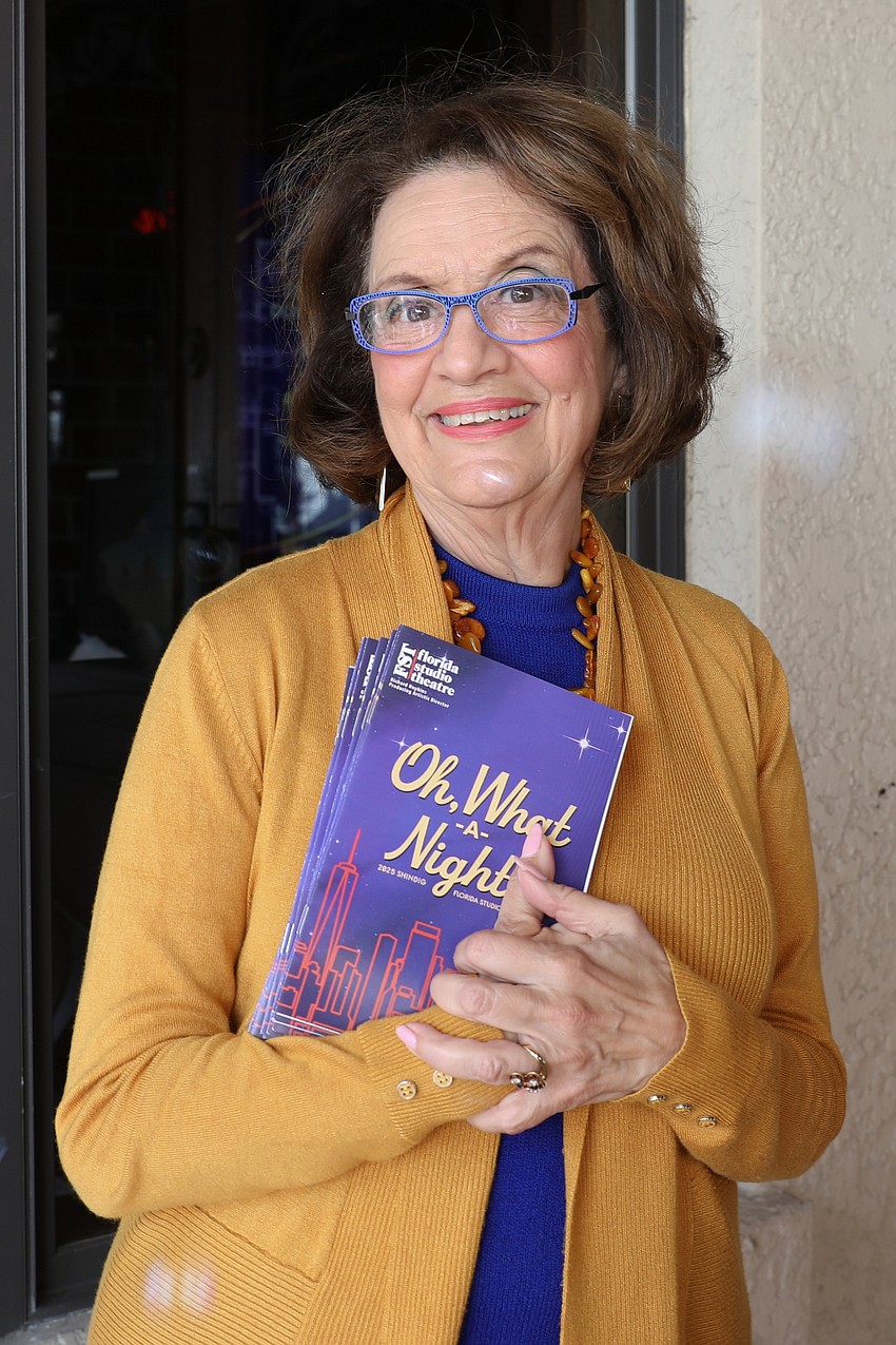 Kathryn Chesley volunteers at Florida Studio Theatre for the annual Shindig.