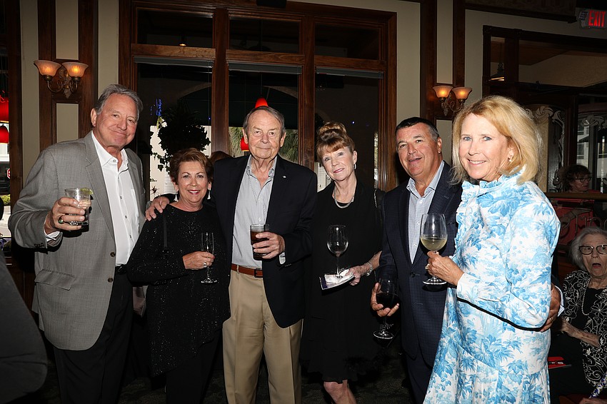 Bert Bosse, Toni Yamin, and Michael and Barbara McDaniel with Neil and Lambi Newsham