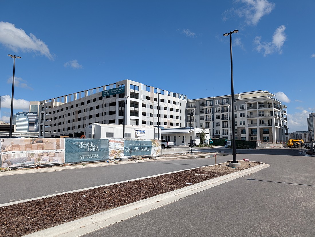 The One Riverside apartments at 1 Riverside Ave. are being built at the former site of The Florida Times-Union. The project broke project broke ground in 2022.