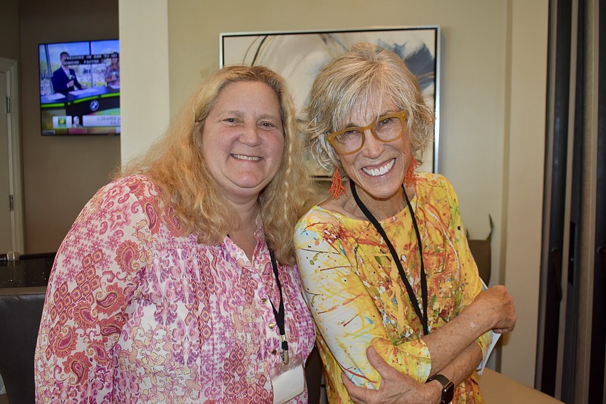 Lori Salzman and Deborah Van Brunt organize the art show. Salzman lives in Asheville now, but still comes back to help out each year.