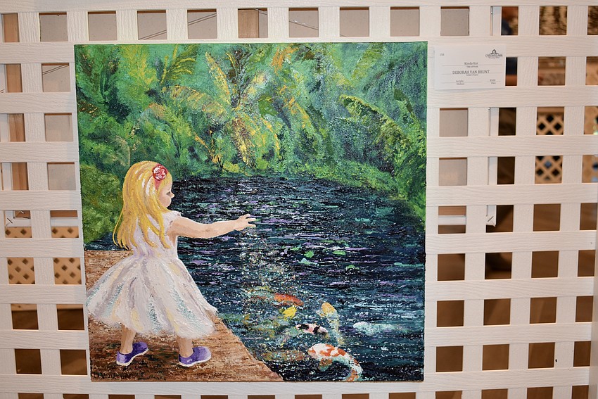 Art in the Park organizer Deborah Van Brunt is also one of the show's artists. This acrylic painting is titled, 