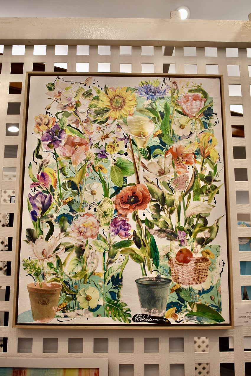 All types of mediums are accepted into the show. This collage, titled 