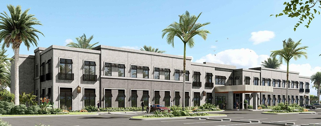 A rendering of the Onicx Group medical office building planned at 11885 Stillwood Pines Blvd. in the Seven Pines community in Jacksonville.