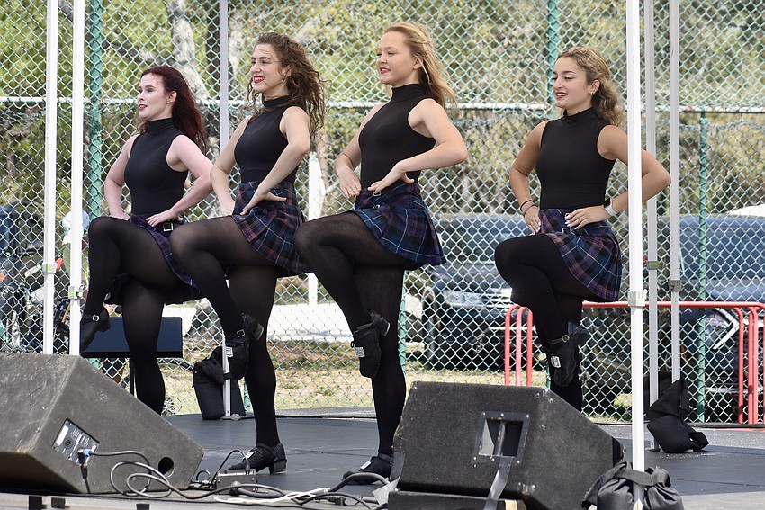 Dancers from Drake Irish Dance Sarasota entertain the crowd.