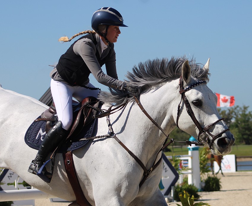 Maggie Jacobs of the U.S. and Fury both had their hair done for the Split Rock Jumping Tour Finale at TerraNova in Myakka City.