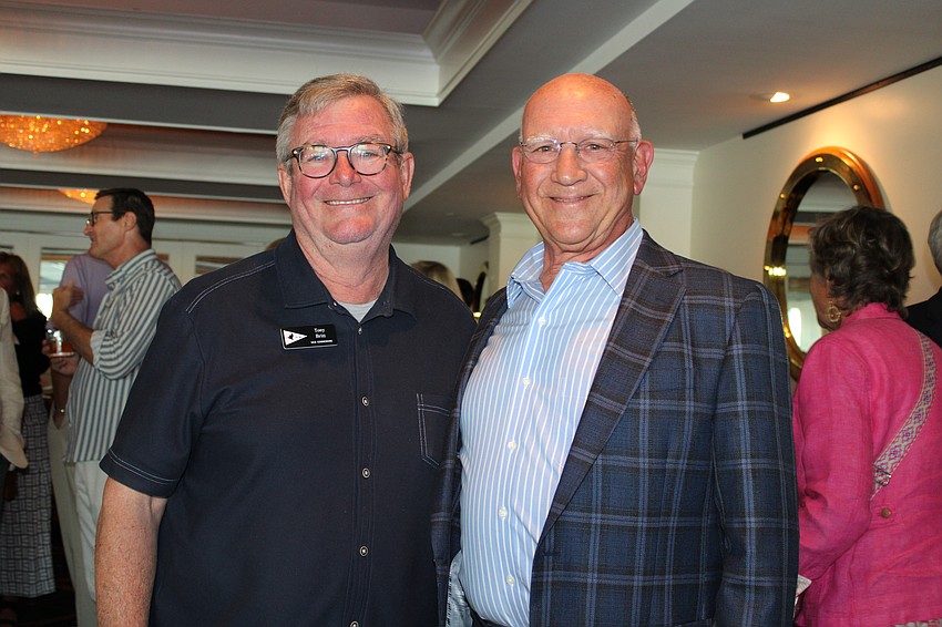 Vice Commodore Tony Britt and Commodore Michael Landis