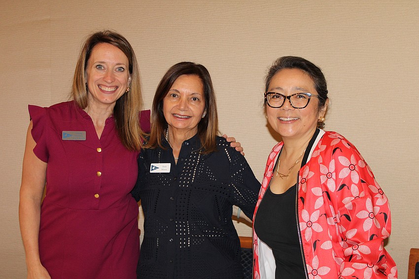 General Manager Tammy Hackney, Dede Moore and Irene Britt welcome visitors.