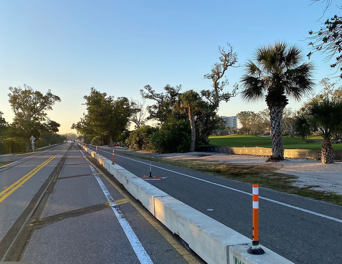 Construction for the Country Club Shores turn lane project began in mid-February.