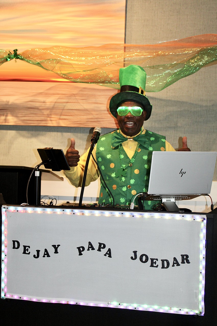 Darryl Joseph, aka DJ Papa Joedar, keeps the party going at Longboat Harbour Condominiums.