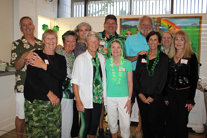 Volunteers brought together an Irish feast for Longboat Harbour Condominiums attendees.
