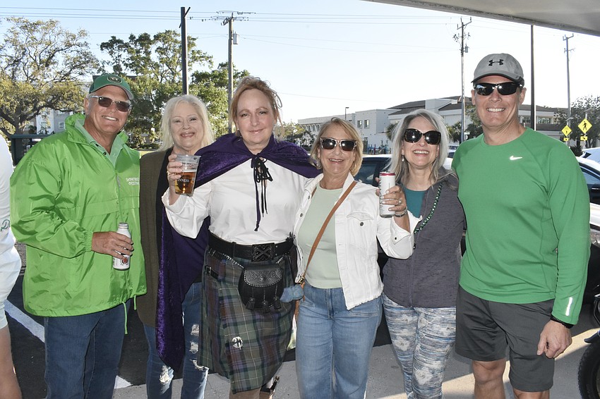 Kevin Berry, Lisa Petri, Irene Shuster, Kevin Berry's wife Heidi Berry, and Melissa Berry and her husband Kent Berry.