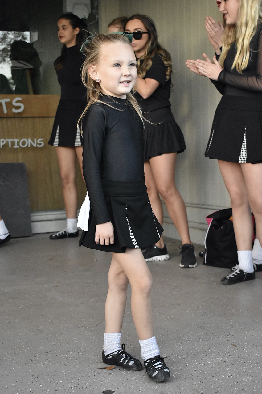 Celtlan Bolin, 5, offers a dance performance. with Kavanagh Porter Academy. The Sarasota branch of the Irish dance school was celebrating its first St. Patrick's Day.