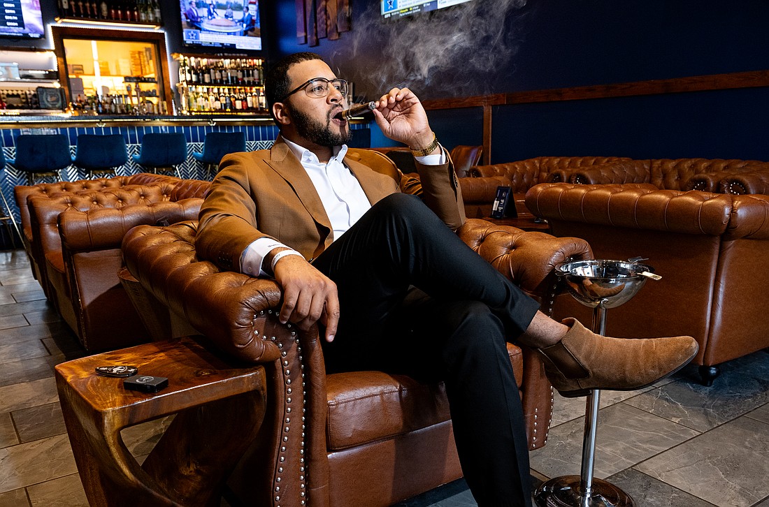 Darian “Jack” Jackson said he started smoking cigars after quitting cigarettes, a path that led him to open his own business, Dapper D’s Cigars.