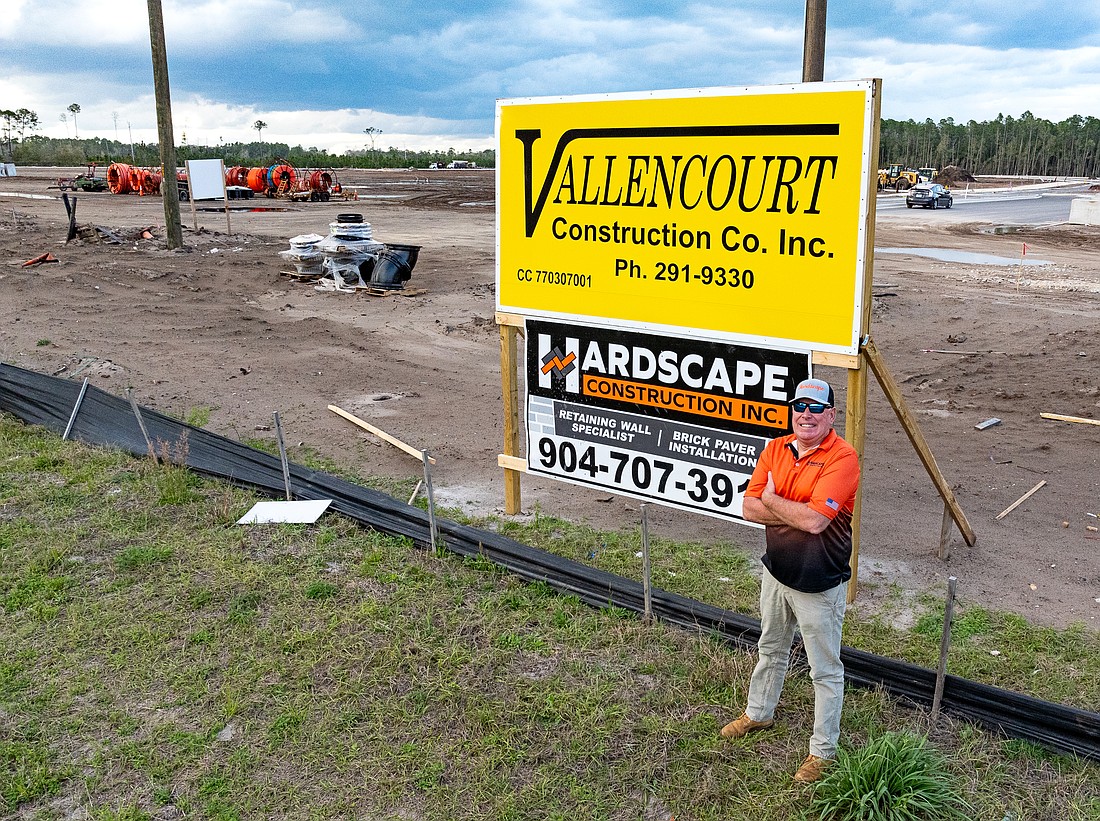 Jim Lang said a key moment for Hardscape Construction began when it started working with Vallencourt Construction Co., one of Northeast Florida’s largest general contractors.