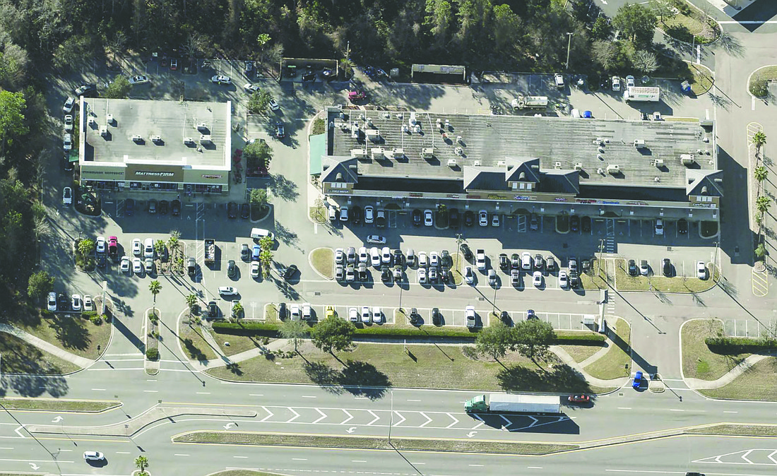 The shopping center at 9660 and 9680 Argyle Forest Blvd. in Jacksonville was among 10 properties sold by the Peter Sleiman Development Group on Feb. 27 in six transactions to Curbline Properties of Beachwood, Ohio, for a total of $86.3 million.