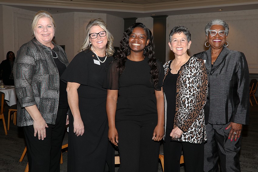 The Women's Resource Center President and CEO Ashley Brown with Mandy Quinones, Kia Celestin, Jill Cherbow and Lillian Elliott