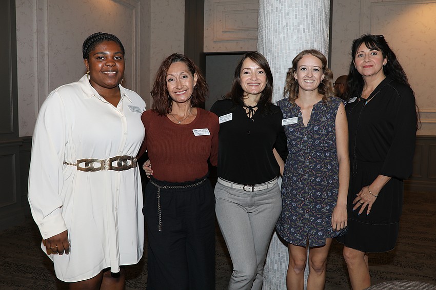 Neverly Sainvil, Ivette Gonzalez, Judith Sanchez, Aspen Lyon and Eva Rickert